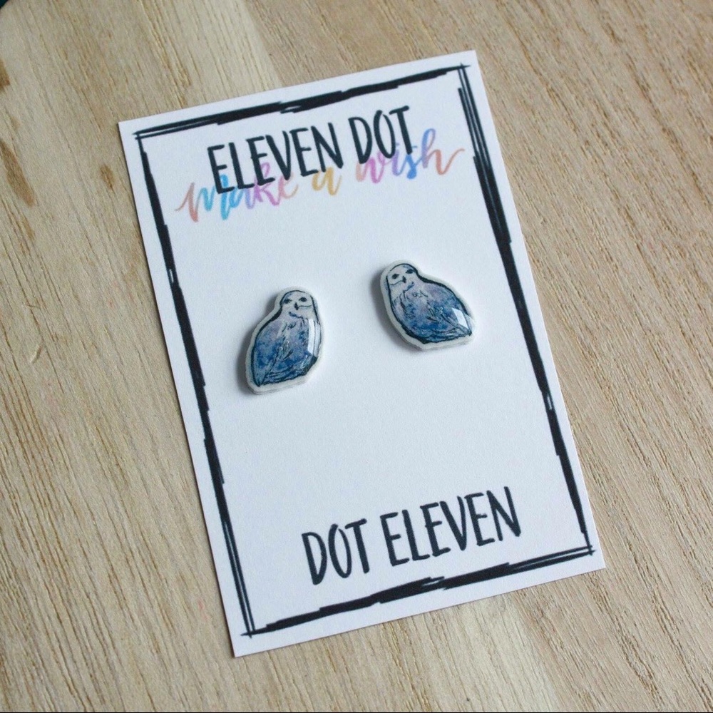 Hedwig Owl Harry Potter Stud Earrings